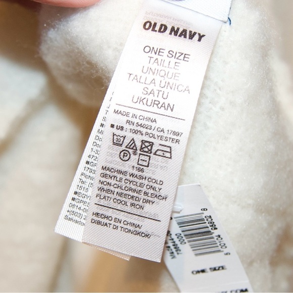 Old Navy Brushed Scarf Soft Fringe, Neutral Stripe NWT - Picture 5 of 7